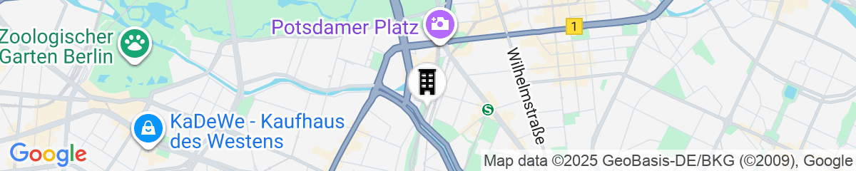 Map for Scandic Berlin Potsdamer Platz