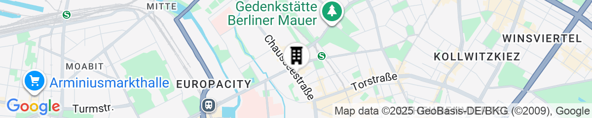 Map for H+ Hotel Berlin Mitte