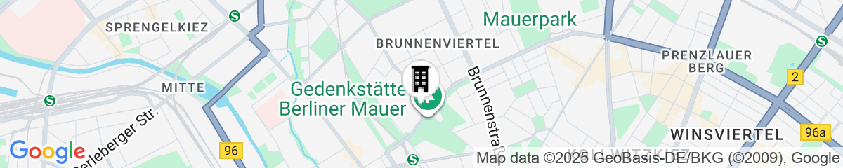 Map for Hotel Grenzfall Berlin