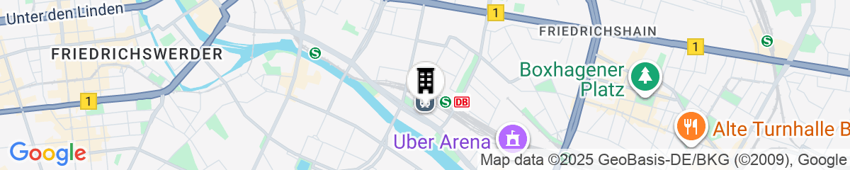 Map for IntercityHotel Berlin Ostbahnhof