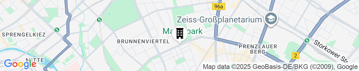 Map for H+ Hotel 4 Youth Berlin Mitte