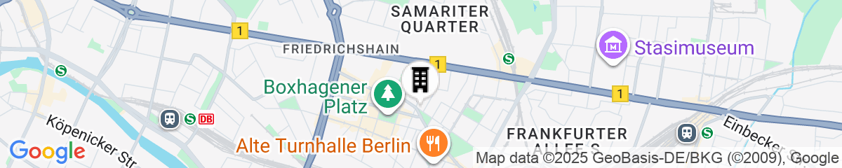 Map for Limehome Berlin Weserstr. (Friedrichshain)