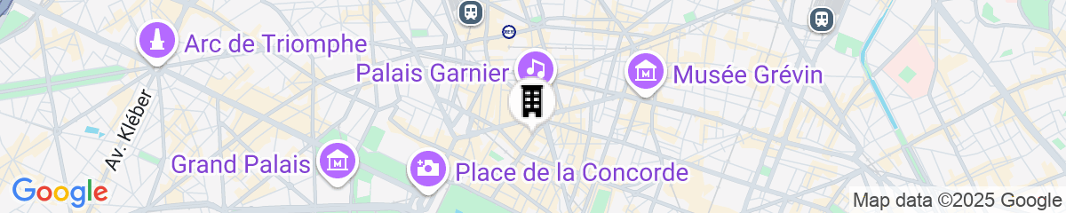 Map for Hôtel Westminster