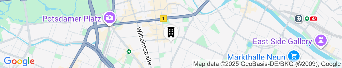 Map for Mondrian Suites Berlin Checkpoint Charlie