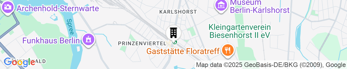 Map for smartments Berlin Karlshorst