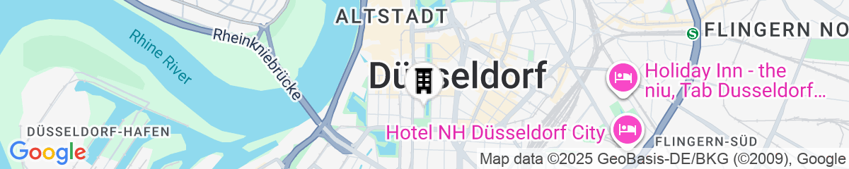 Map for Hotel Kö59 Düsseldorf - Member of Hommage Luxury Hotels Collection