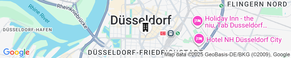 Map for carathotel Düsseldorf City