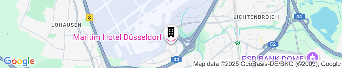 Map for Maritim Hotel Düsseldorf