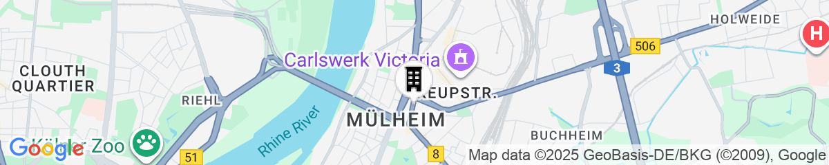 Map for Holiday Inn – the niu, Mill Cologne Mülheim by IHG