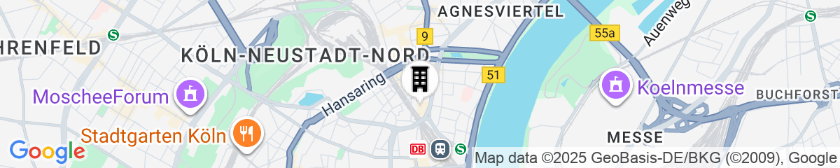 Map for URBAN LOFT Cologne