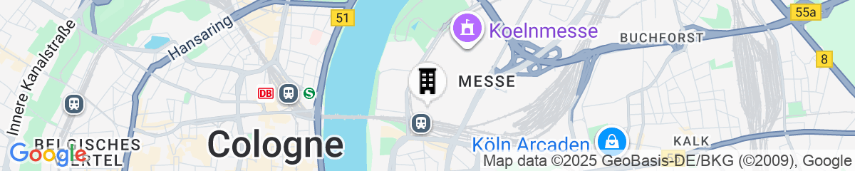 Map for Motel One Köln-Messe