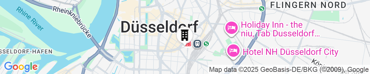 Map for TRIBE Düsseldorf