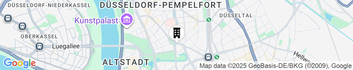 Map for MUZE Hotel Düsseldorf - Handwritten Collection