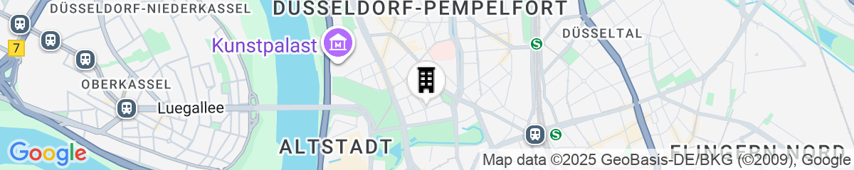 Map for Boutique Hotel Berial Düsseldorf