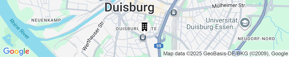 Map for Hotel Conti Duisburg