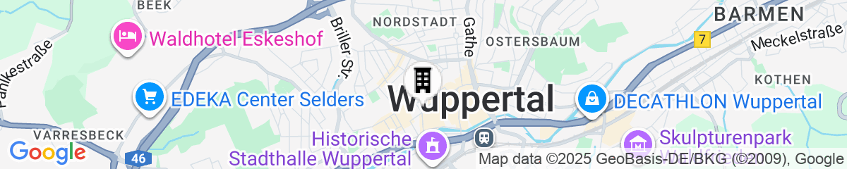 Map for Premier Inn Wuppertal City Centre