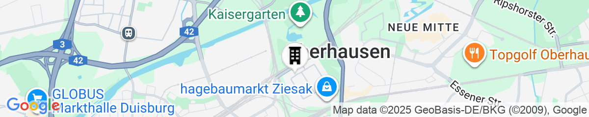 Map for Garner Hotel Oberhausen by IHG