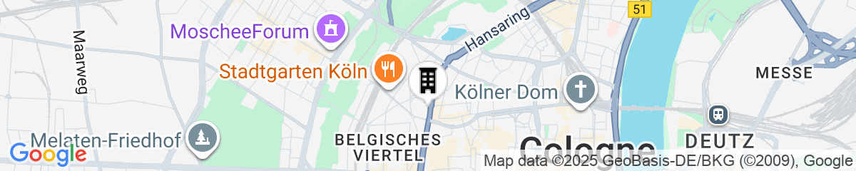 Map for Ruby Ella Hotel Cologne