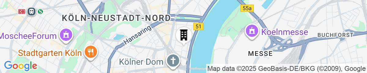 Map for Cologne Marriott Hotel
