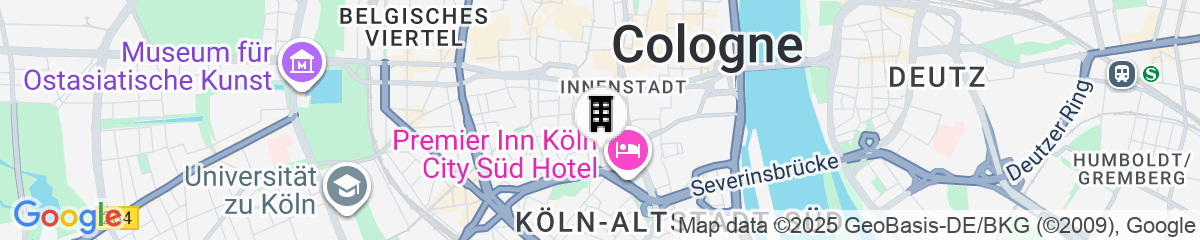 Map for Wasserturm Hotel Cologne, Curio Collection by Hilton