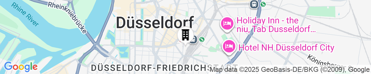 Map for Hampton by Hilton Düsseldorf City Centre