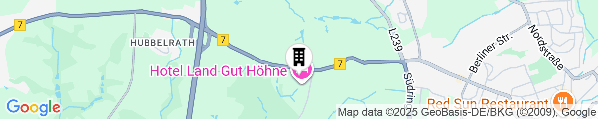 Map for Hotel Land Gut Höhne