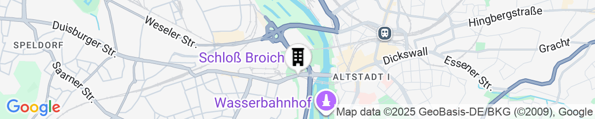Map for Hotel Am Schloss Broich