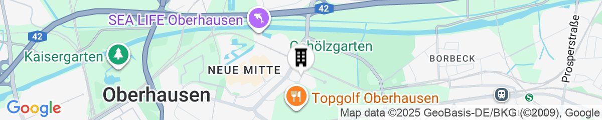 Map for Super 8 by Wyndham Oberhausen am Centro