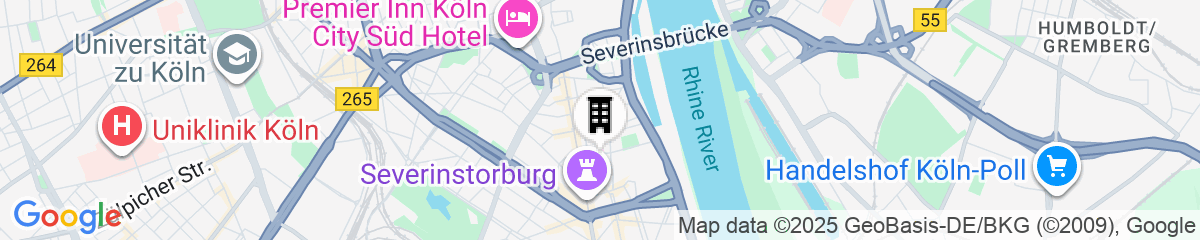 Map for Hopper Hotel St. Josef