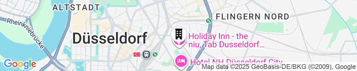 Map for Holiday Inn - the niu, Tab Dusseldorf Main Station by IHG