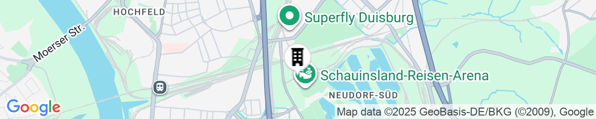 Map for Jugendherberge Duisburg Sportpark Hostel