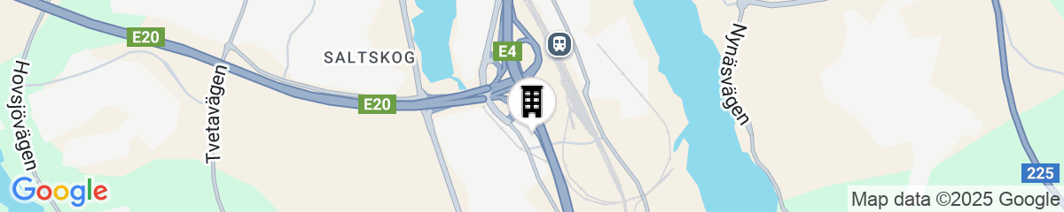 Map for Scandic Södertälje