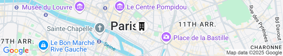 Map for Hôtel Le Temple de Jeanne