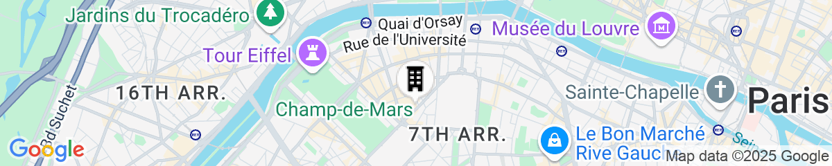 Map for Hotel de La Motte Picquet