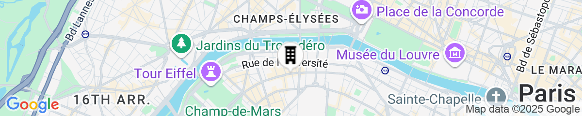 Map for Hotel Thoumieux