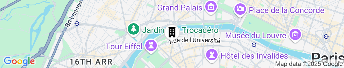 Map for Hôtel Le Derby Alma by Inwood Hotels