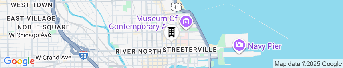 Map for Residence Inn Chicago Downtown Magnificent Mile