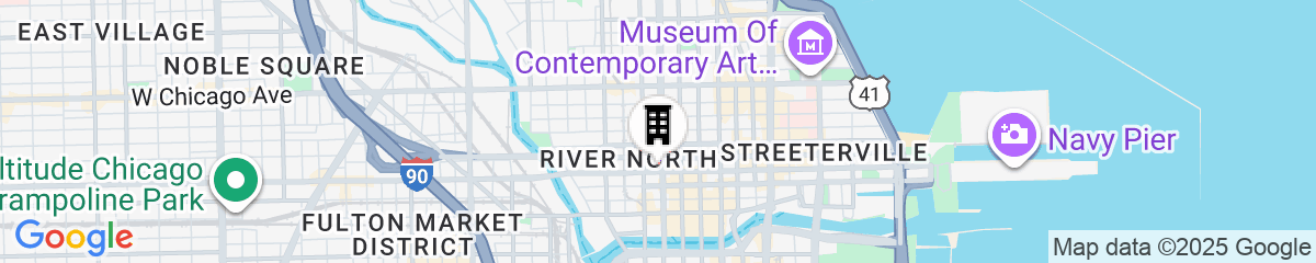 Map for Moxy Chicago Downtown