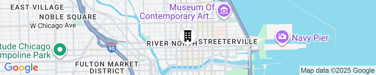 Map for Aloft Chicago Downtown River North