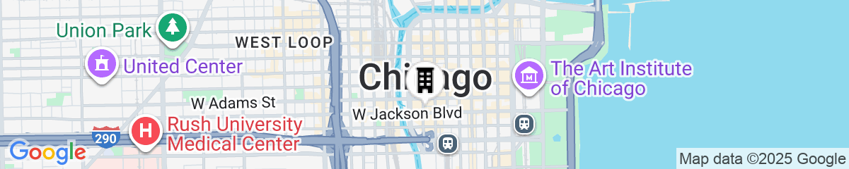 Map for Hilton Garden Inn Chicago Central Loop