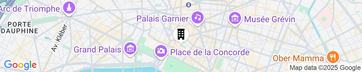 Map for Castille Paris - Starhotels Collezione
