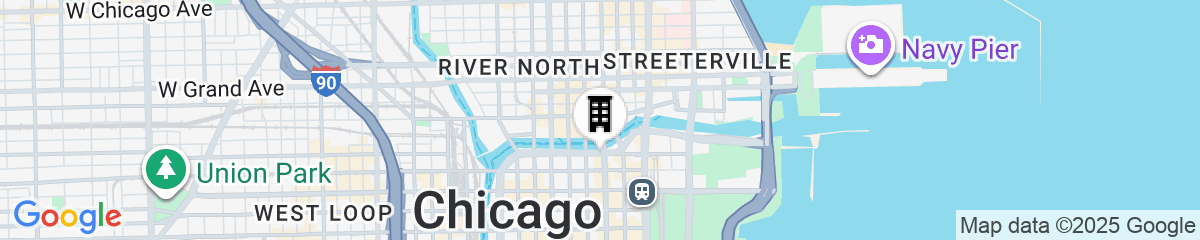 Map for Renaissance Chicago Downtown Hotel