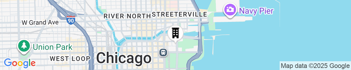 Map for Fairmont Chicago at Millennium Park Gold Experience