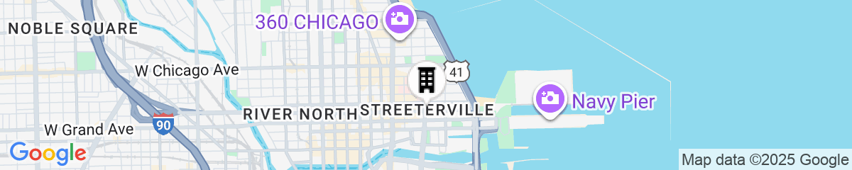 Map for Hilton Grand Vacations Club Chicago Magnificent Mile