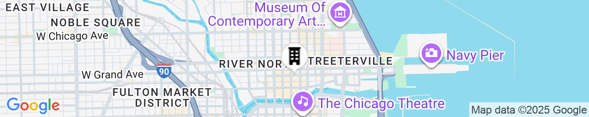 Map for Hampton Inn & Suites Chicago Downtown