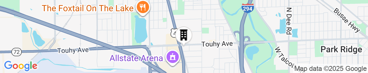 Map for avid hotel Chicago O’Hare – Des Plaines by IHG