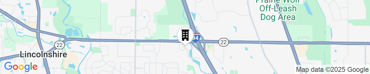 Map for Homewood Suites by Hilton Chicago-Lincolnshire