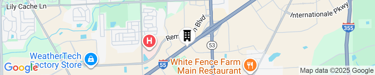 Map for Country inn & Suites by Radisson Bolingbrook, I-55