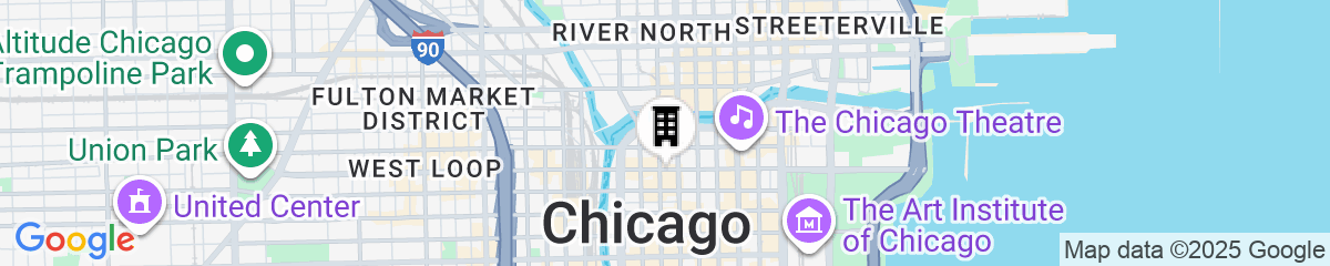 Map for The Allegro Royal Sonesta Hotel Chicago Loop