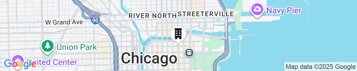 Map for theWit Chicago, a Hilton Hotel